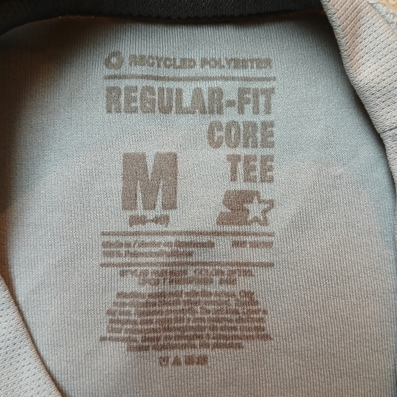 #0251 Boys Regular-Fit Core Tee Plain Gray T-Shirt Size Medium (8-10) - Picture 9 of 16